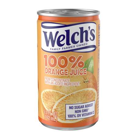 WELCHS Welch's 100% Orange Juice 5.5 fl. oz., PK48 WPD28100